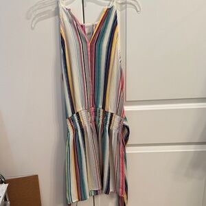 Colorful Striped Sleeveless Dress